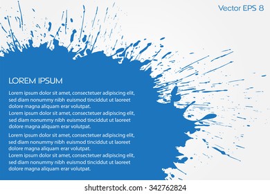 Vector splash background. Golden splash banner. Vector illustration.