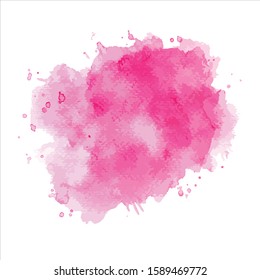 Vector splash brush abstract watercolor background illustration.