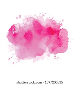 Vector splash brush abstract watercolor background illustration.