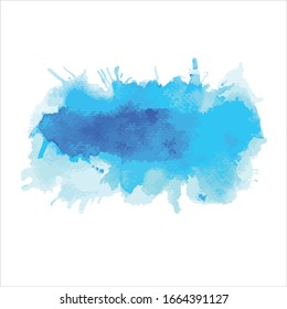 Fondo abstracto de color azul de salpicadura vectorial.