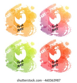 vector splash in glass set
