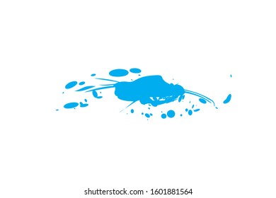 Vector splash of soft blue as background