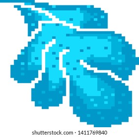 Vector Splash Water Illustration Pixel Graphic Stock Vector (Royalty ...