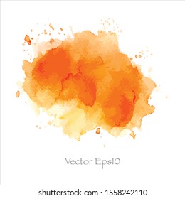Vector splash watercolor background on paper.