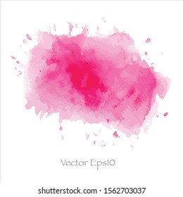 Vector splash watercolor background on paper.