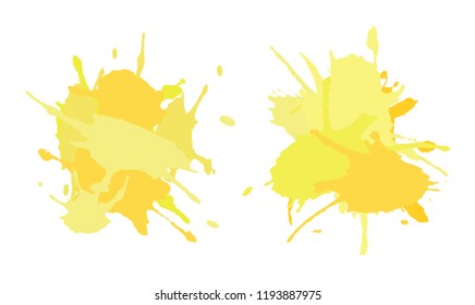 Vector splashes background.Colorful splashes banner.