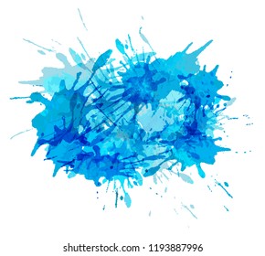 Vector splashes background.Colorful splashes banner.