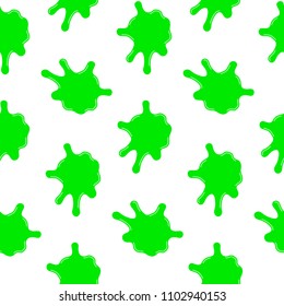 Vector splashes seamless pattern on a white background.