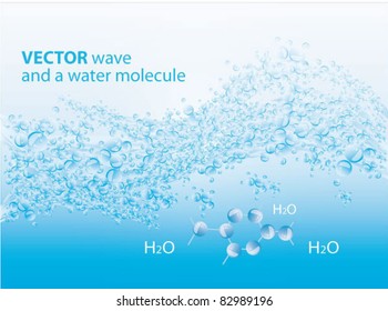 Vector splashing water