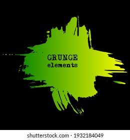 vector splats splashes and blobs of gradient ink paint in different shapes drips isolated on black