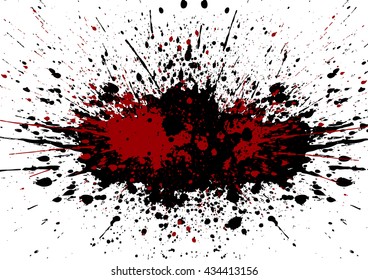 Vector splatter black color background.illustration vector design