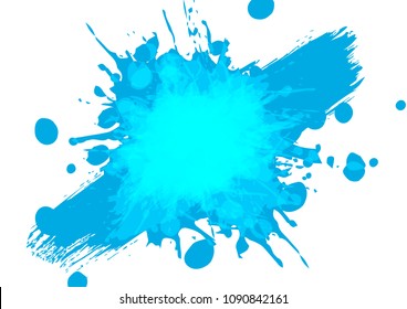 vector splatter blue color background design. illustration vector design