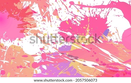 Vector splatter Colorful background. Multicolored watercolor imitation splash blot in light pastel colors. Grunge splatter paint colorful background. Colorful paint stains and splatters. Vector EPS10.