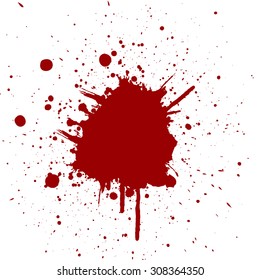 Vector splatter red color background.illustration vector