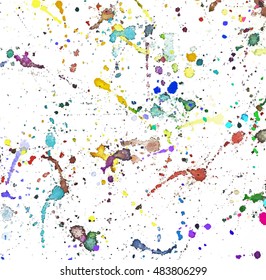 Vector splatter watercolor background. 