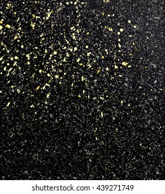 Vector splatters on a black background, texture dirty background
