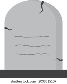 Vector spooky Halloween gravestone icon