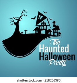 Vector Spooky and horror background for Halloween festival can be used for print and publishing.