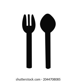 vector of spoon and fork 