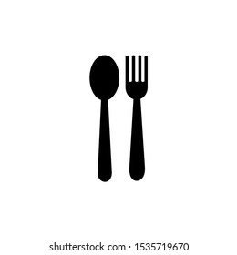 Vector spoon and fork tool for eating