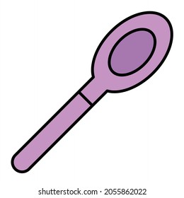 Vector Spoons Filled Outline Icon Design
