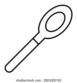 Vector Spoons Outline Icon Design
