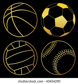 vector sport balls