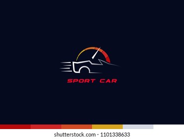 vector sport car logo