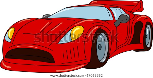 vector - sport\
car tuning isolated on\
background