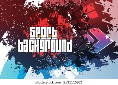 Vector sport dynamic background, colorful, attractive, complex, challenging. Background for banner business card, book, magazine, postcard, print for clothes