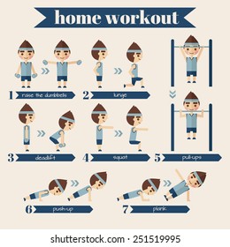 Vector sport and fitness infographics.