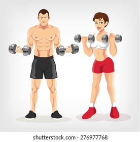 Vector sport flat illustration