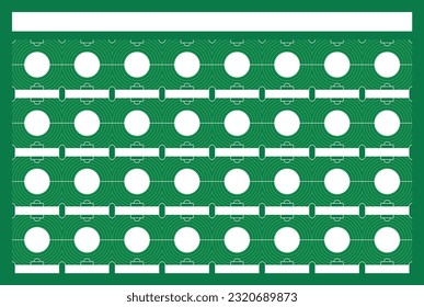 Vector sport green empty infographic template for soccer competition team logos.