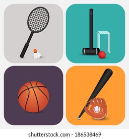 Vector sport icon set