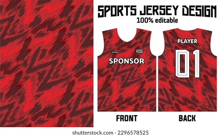 diseño de fondo de jersey deportivo vectorial