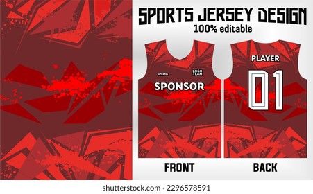 diseño de fondo de jersey deportivo vectorial