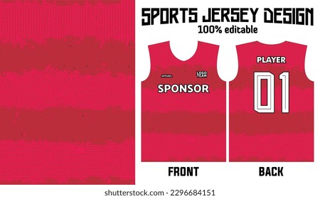 diseño de fondo de jersey deportivo vectorial