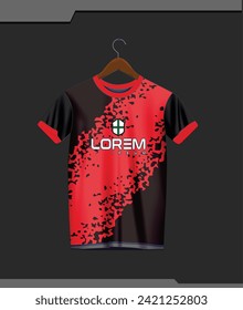 Vector sport jersey mockup abstract design sport jersey. abstract grunge camouflage design