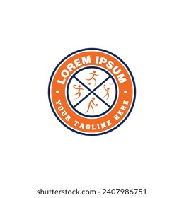 vector sport logo circular design