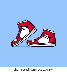a vector of sport shoes illustration 