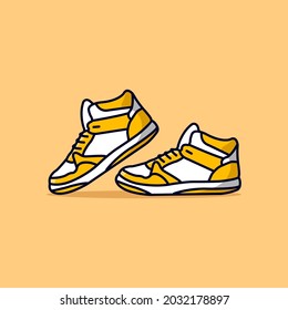 a vector of sport shoes illustration 