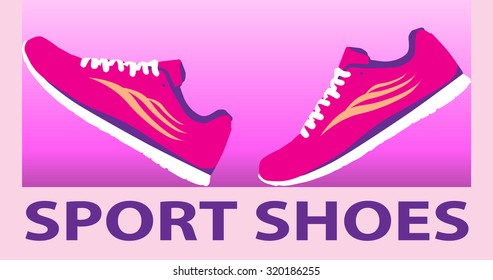 Vector sport shoes - sneakers