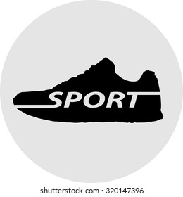 Vector sport shoes - sneakers icon