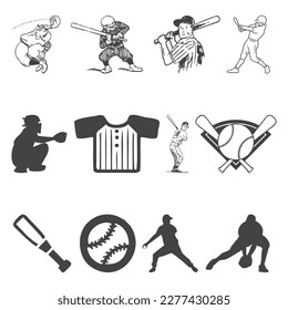 vector sport sketch people set