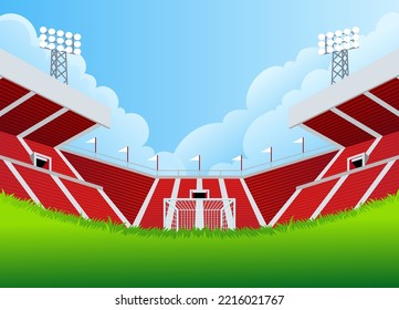 Vector of Sport Soccer Football Stadium