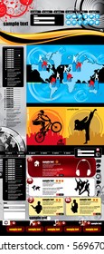 vector sport website template