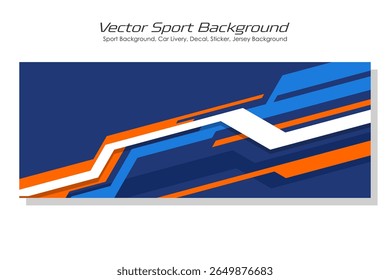 Vetor esportes carro corpo envoltório decalque em branco e preto fundo design decalque carro livery EPS 10