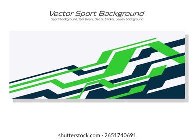 Vetor esportes carro corpo envoltório decalque em branco e preto fundo design decalque carro livery EPS 10