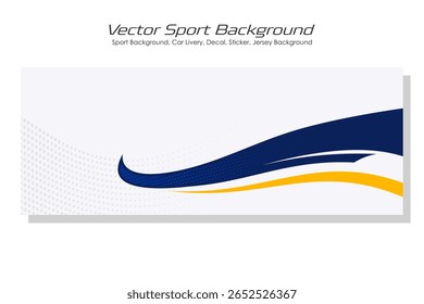 Vetor esportes carro corpo envoltório decalque em branco e preto fundo design decalque carro livery EPS 10