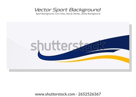 Vector sports car body wrap decal in white and black background design decal car livery EPS 10